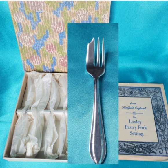 Vintage Miniature Dessert Forks  Sheffield England - Picture 1 of 8
